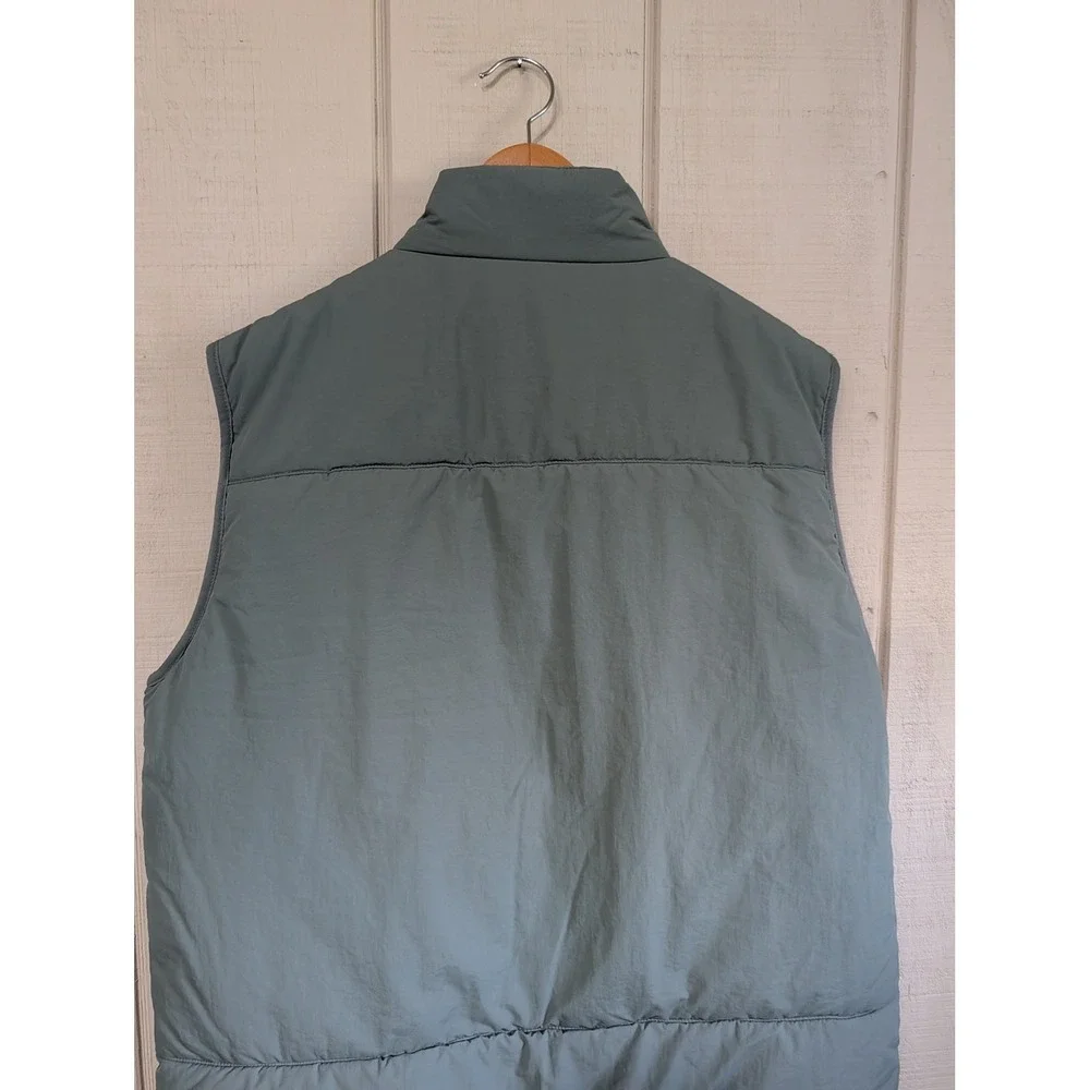 Banana Republic Mens Performance Vest Green Clay Quilted Full‎ Zip Puffer Large